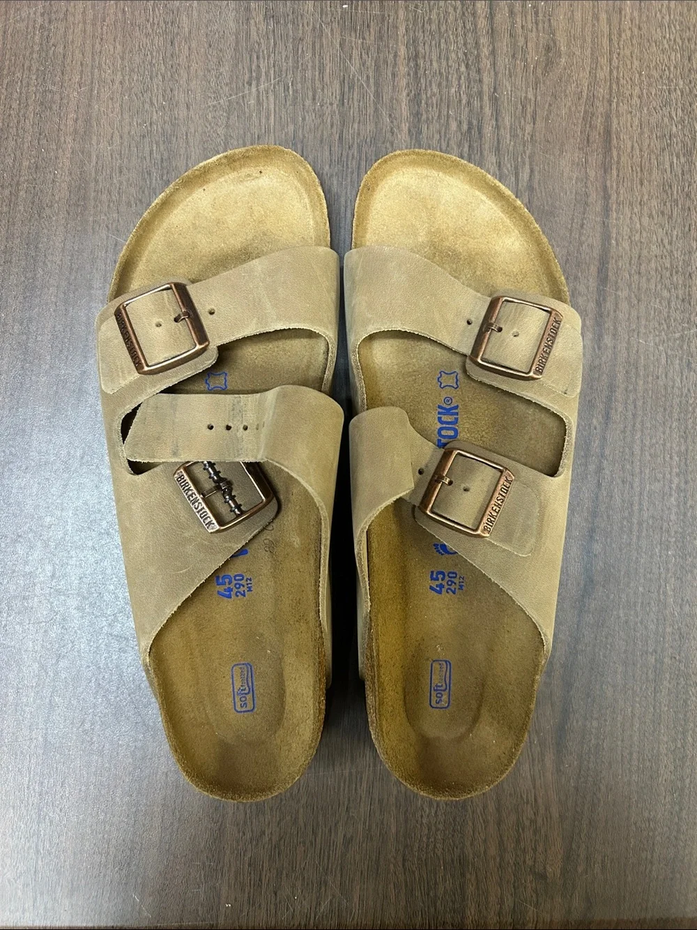 BIRKENSTOCK Arizona Mens Tobacco Brown Sandals